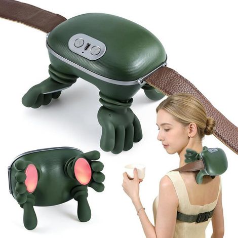 Masseur Cervical Chauffant 4D – Appareil De Massage Cou Épaules Dos – Massage Nuque Chauffant 3 Niveaux + 2 Températures – Masseur (1/5)