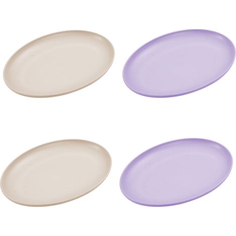 Assiettes à salade pour un usage quotidien, incassables et légères (1/5)