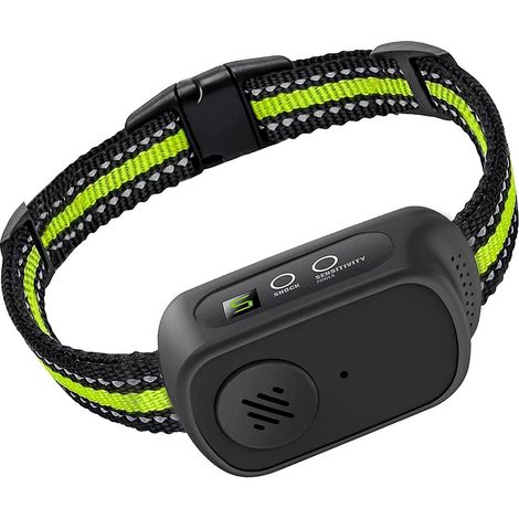 Collier Anti-aboiements Automatique Rechargeable Pour Chiens,5 Niveaux De Sensibilit Rglables, Modes Vibration, Choc Statique Et Son, Adapt Aux C (1/5)