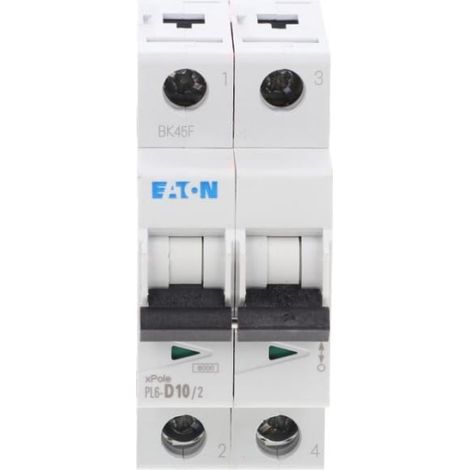 Interruttore automatico 2P D 10A 6kA AC PL6-D10/2 286577