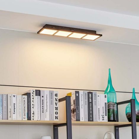 [NEUWERTIG] B-Ware Lindby Deckenleuchte Raymie LED Lampe dimmbar RGBW schwarz 56,5cm Leuchte (1/2)