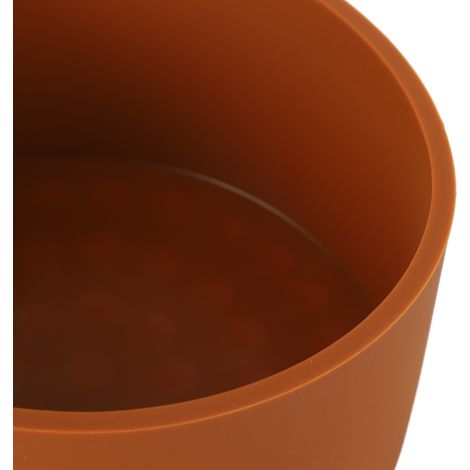 Porte-filtre à café en silicone léger, anti-poussière, distributeur rond pour maison et café, couleur caramel et gingembre (1/5)