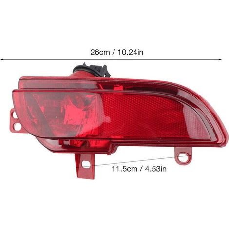 Feu antibrouillard arrière gauche pour Peugeot 206+ 2009-2012 – ABS résistant aux intempéries – Haute luminosité pour faible visibilité - 6350HA (1/4)