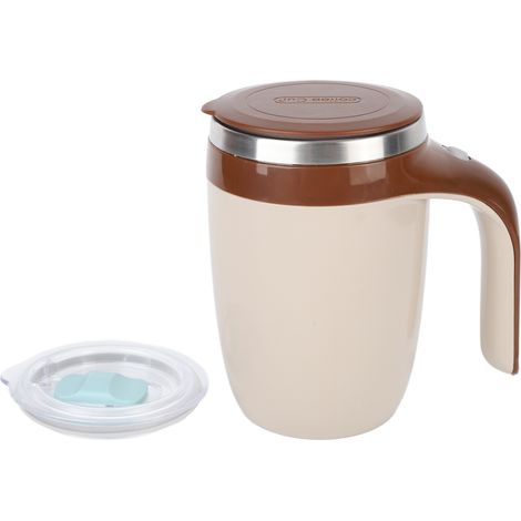 Tasse mélangeuse magnétique automatique en acier inoxydable, portable et électrique pour café et lait, idéale pour personnes âgées et handicapées (1/5)