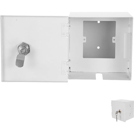 Boîte à Prise Murale Étanche et Antivol avec Clés Protection Extérieure Intempéries Montage Mural Sécurisé pour Prises Électriques (1/5)