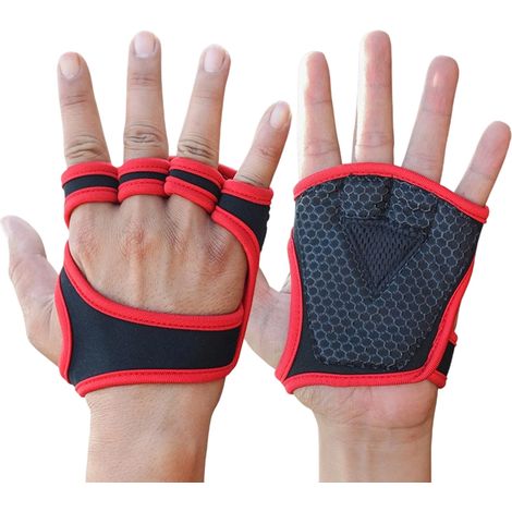 2 paires de gants de fitness, antidérapants, demi-doigts, pour musculation, yoga et entraînement en salle (1/5)