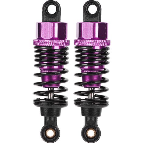 Amortisseurs De Choc Pour Voiture Rc 1/10 Hsp 94101 94102 94103 94122 94123 - Aluminium Et Plastique - Couleur Violette - Lot De 2 (1/5)