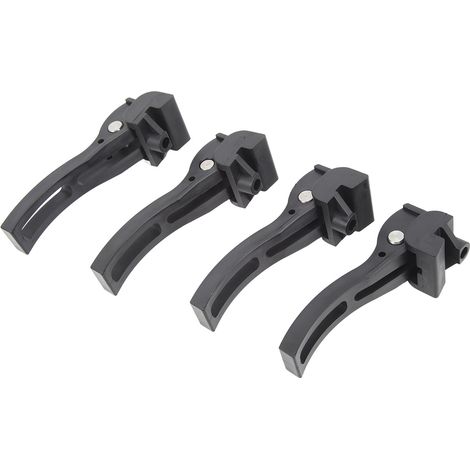 4Pcs Rechange Agrafe de Fixation pour Bâche Trifold Rigide ou Souple, Pinces de Verrouillage Universelles pour Ford, Kit de Montage de Couverture de Benne Pliable (1/5)