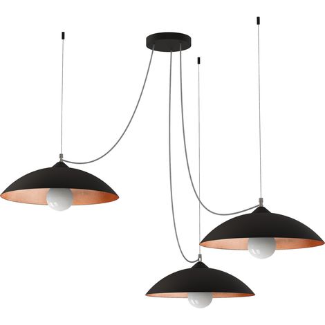 DREAM SUSPENSION NOIR FEUILLE 3 LUCI (1/4)