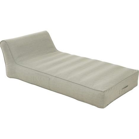 Matelas piscine 160x82x50 cm en polypropylène gris clair - GIFTY (1/5)