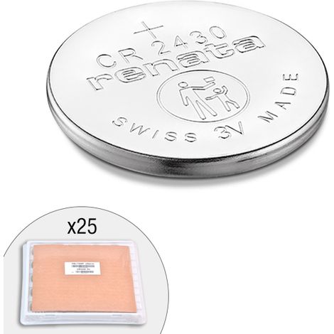 Renata / Swatch Group - Pile bouton lithium CR2430 RENATA 3V 285mAh (1/2)