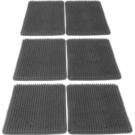 6 Plaques de Nid pour Poules en PE Gris, Tapis de Ponte pour Poulailler, Accessoire de Pondeuse (1/5)
