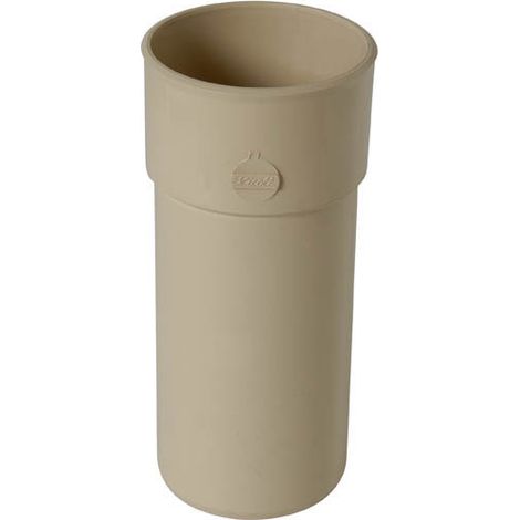 Nicoll – Raccord mâle-femelle Ø80 mm en PVC sable – Pour tuyau de descente TD80 – Fixation rapide – Résistant aux chocs et UV
