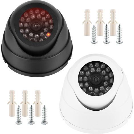 2Pcs Caméra Fausse - Caméra de Surveillance Factice (1/5)