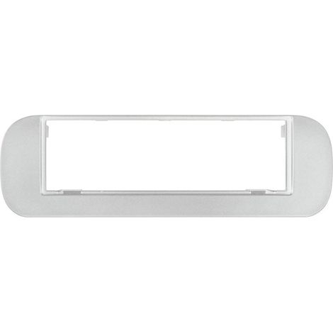 MASCHERINA MONTAGGIO AUTORADIO 1DIN COMPATIBILE FIAT PANDA 2012+ COLORE SILVER