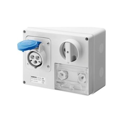SOC.PR.VE.H.A.F.2P+T 32A 230V 6H CBF GEWISS GW66037