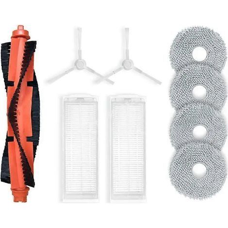 Pièces de rechange pour aspirateur robot Xiaomi X20 C101 : brosse principale, filtre HEPA et chiffon de nettoyage. (1/5)