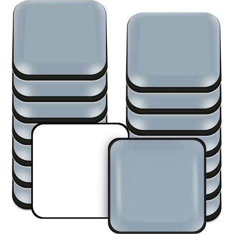 GP Patins de Meubles, 16 Pièces PTFE Téflon Carré Auto-adhésives Coulisses de Meubles Adaptés Aux Sols et Tapis Lisses (Carré, 30X30mm) (1/5)