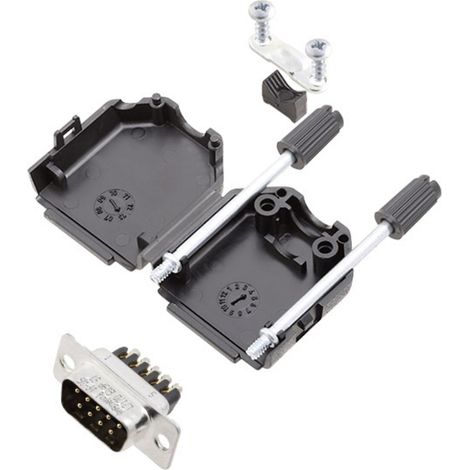 Amphenol  L17DPPK25-BK+L717DB25PST D-SUB Stiftleisten-Set 180 ° Polzahl: 25 Schrauben 1 St.