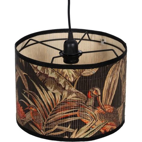 Lustre en bambou jungle (1/2)