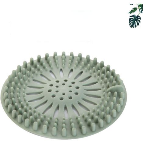 Grilles de bonde de douche, filtre récupérateur de cheveux en silicone pour tuyau de douche (1/5)
