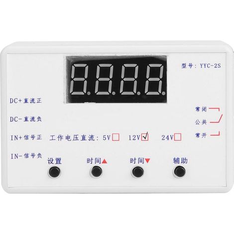 Automatisierungssteuermodul mit einstellbarem Zeitrelais und LED-Anzeige (12V) (1/4)