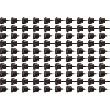 Lot de 100 paniers à engrais en plastique avec couvercle, pour plantes succulentes, orchidées et bonsaïs (petit format). (1/5)