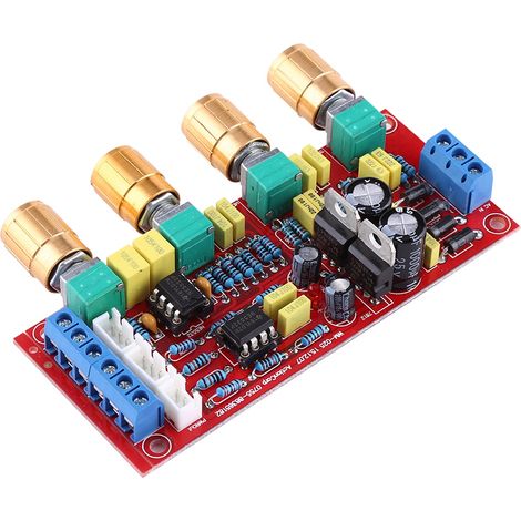 Préamplificateur HIFI NE5532, kit de carte de tonalité, amplificateur opérationnel AC 12V HIFI (carte assemblée) (1/5)
