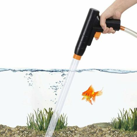 Aquarium Mud Vacuum Cleaner, New for Quick Water Changes with Suction Button, Aquarium Gravel Cleaning Set, Aquarium Bottom Cleaner, Mud Bell MUMU (1/4)