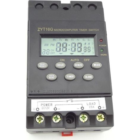 Contrôleur de commutateur de contrôle de temps ZYT16 micro-ordinateur intelligent minuterie d'alimentation d'éclairage public 220v