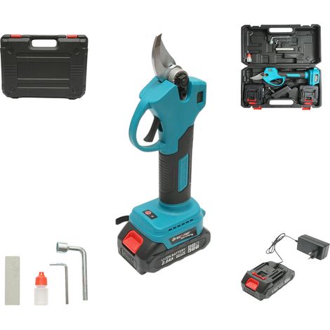Forbici da giardino elettriche con 2 batterie 36V, 2Ah agli ioni di litio, 100W, display digitale, diametro di taglio 0-25mm Breckner Germany (1/5)