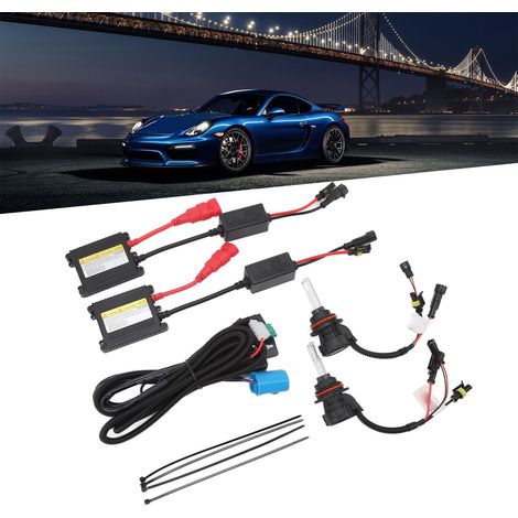 DC12V 55W 9007 (HID) Xenon-Scheinwerfer-Set für Fahrzeuge mit Fern- und Abblendlicht, versenkbaren Scheinwerfern, kompatibel mit DC12V-Fahrzeugen mit 9007 (6000K)-Schnittstelle (1/5)