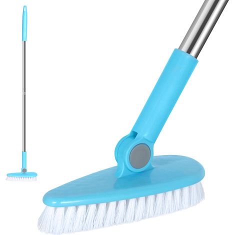 Brosse de Nettoyage rotative pour Salle de Bain, Baignoire et Douche, carrelage et coulis - 6,3 cm de Large - 35,4 cm de Long - Poignée intérieure et Cuisine - Brosse de Nettoyage (1/5)