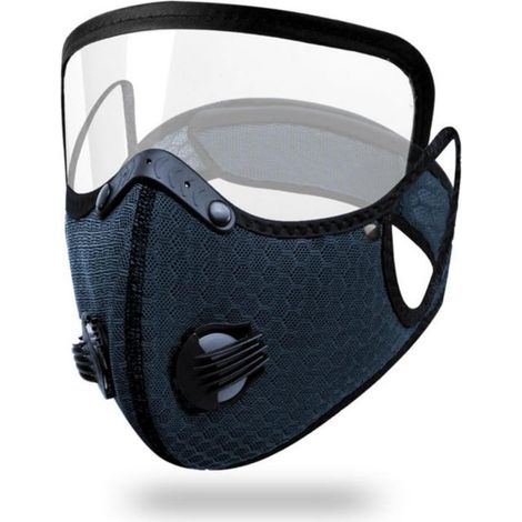 Mascarillas antipolvo aptas para la construcción, la limpieza y el pulido color azul marino 1 mascarilla por paquete. (1/4)