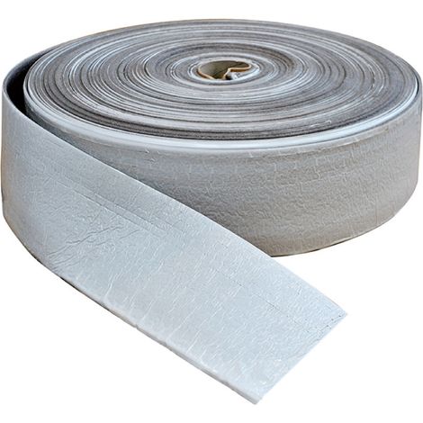 FASCIA ISOLANTE PERIMETRALE PER IMPIANTI RADIANTI A PAVIMENTO - ROTOLO DA 25 METRI - SPESSORE 6MM ALTEZZA 150 MM