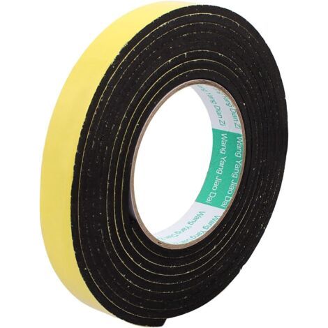 Ruban d'étanchéité en mousse EVA 20 mm x 4 mm x 5 m – Autocollant pour isolation acoustique de fenêtres et portes – Résistant aux chocs (1/5)