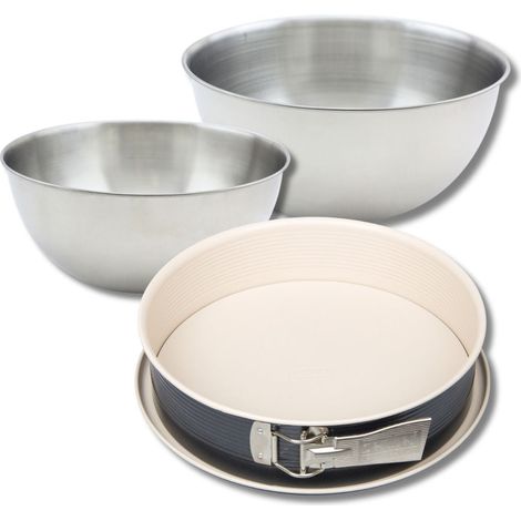 Set pâtisserie avec moule à manqué 27 cm, 2 bols à mixer et 1 spatule Zenker (1/5)