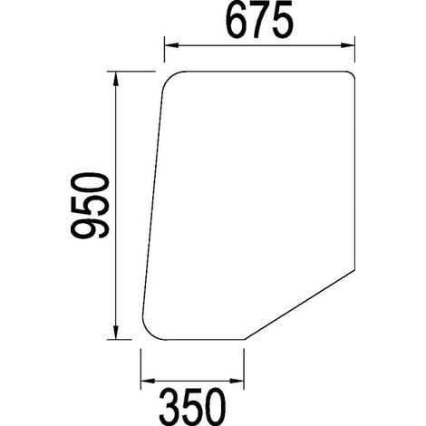 Cristal de la puerta CNH 3226352R1