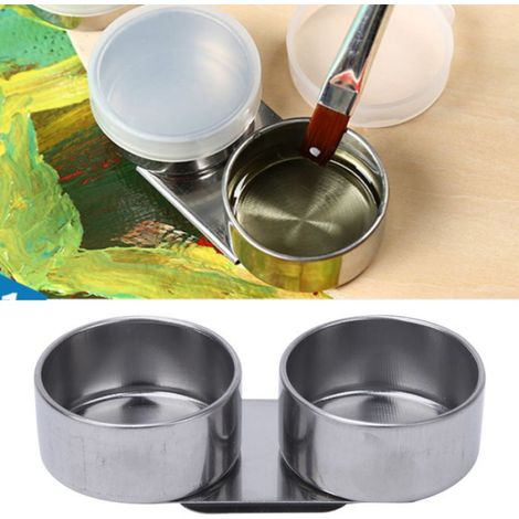 Pot À Peinture - Acier Inoxydable Double Paroi - Pour Peinture À L'huile - 1 Pièce (1/5)