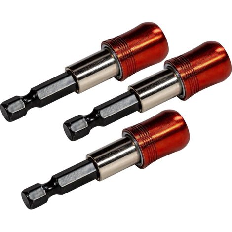 3er Set Magnet Bithalter mit Bit Verriegelung Schnellwechsel Magnetbithalter (1/3)