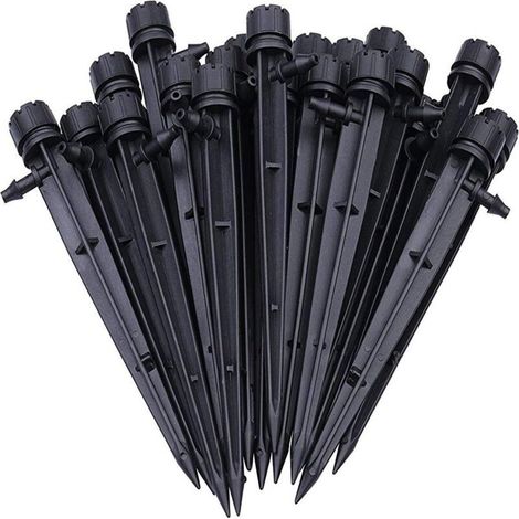 100 Stück verstellbare Schlauch-Tropfer, automatisches Tropfbewässerungssystem, Mikrosprinkler für Pflanzen, Gewächshaus, DIY-Garten - INHHUB (1/5)