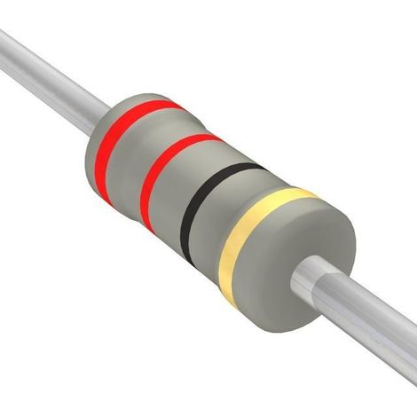 Oxid-Metall-Widerstand 22R 1W 5% Größe 3,2x9mm