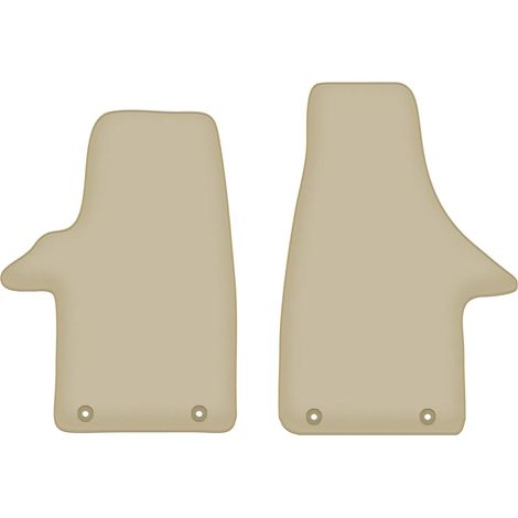 Alfombrillas para coche, capa superior 100% poliamida, base de goma, ajuste a medida para T5 (2003-2015), tipo lujo, color beige. (1/5)
