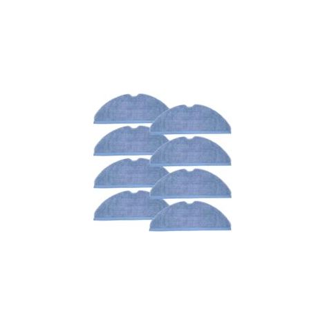 Sollbry Lot de 8 lingettes de rechange pour aspirateur robot Roborock T7s/plus S70 S7MaxV G10S, 8 lingettes en microfibre (1/3)