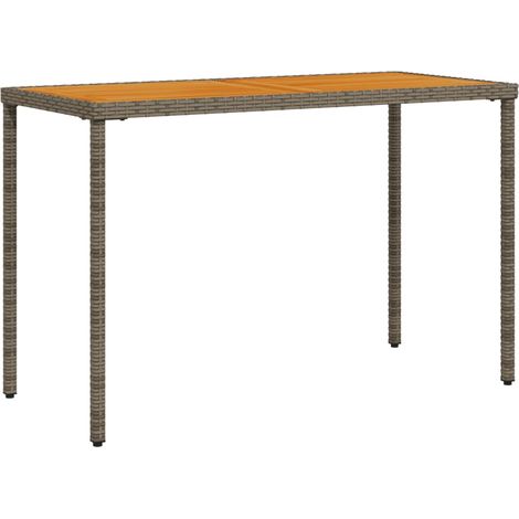 Maison Exclusive - Gartentisch mit Akazienholz-Platte Grau 115x54