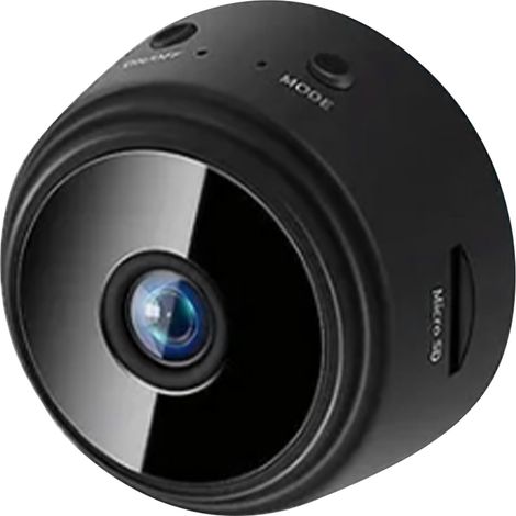 Caméra HD sans fil 1080p angle 90°, caméra intelligente avec télécommande, vision nocturne, câble USB inclus (1/5)