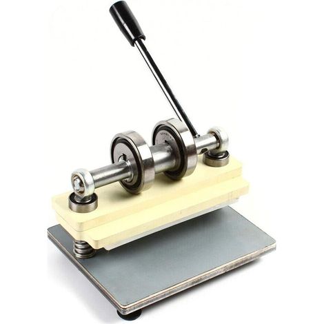 Máquina de troquelado manual para cuero, papel, láminas de PVC, cortapelos y cuero, 215 x 100 mm