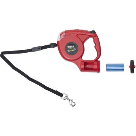 Laisse rétractable pour chien avec lampe torche (1/5)