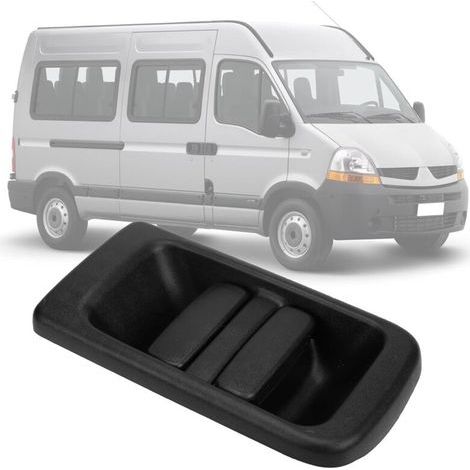 Poignée de porte latérale extérieure compatible avec Renault Master 1997-2010, Vauxhall/Opel Movano 1997-2010, Nissan Interstar 1997-2010, porte coulissante droite, références 7700352420 et 820085 (1/4)