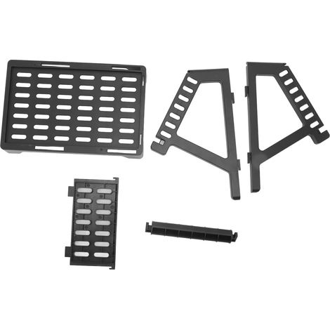 Support pour imprimante de codes-barres - Gain de place - Léger et pratique - Mini support pour étiqueteuses - Usage domestique et bureau - Noir (1/5)